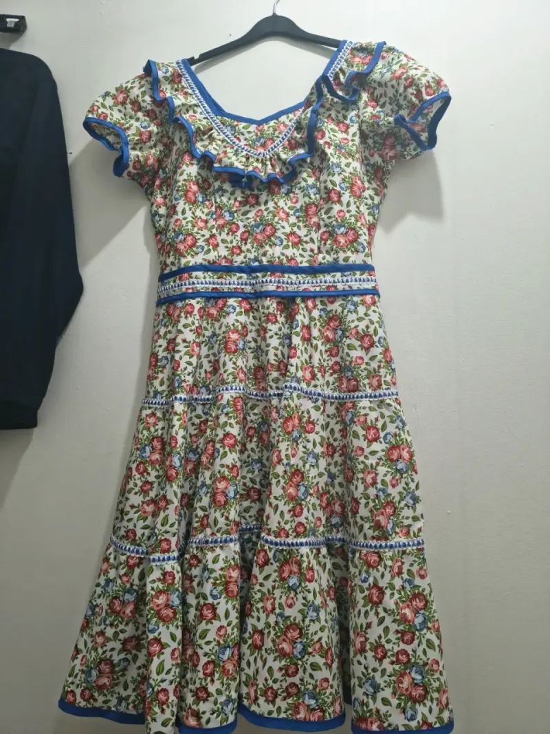 Vestido de cueca floral - 5