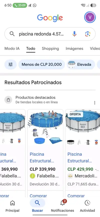 Piscina redonda Bestway Steel Pro Max 4.57m - miniatura 2