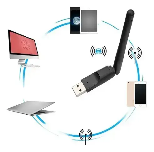 Adaptador USB WiFi Antena Alta Ganancia - 4