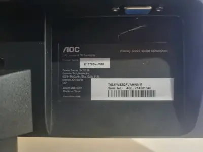 Monitor LED AOC E1670Sw con cable USB-B - miniatura 3