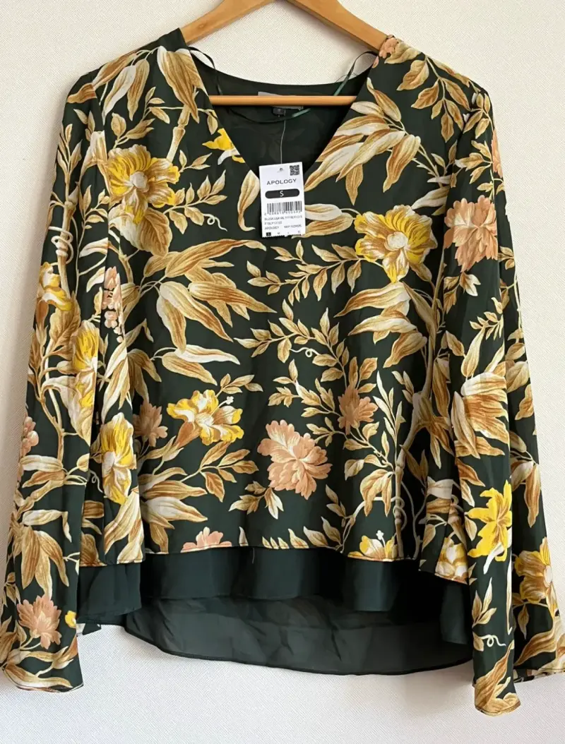 Blusa floral verde Apology para mujer