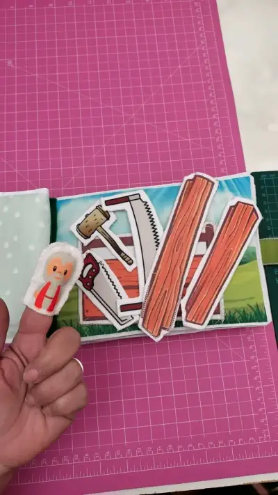 Libro de tela interactivo para niños 'Acompañemos a Noé' - miniatura 2