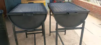 Parrilla de acero con soporte resistente - miniatura 4