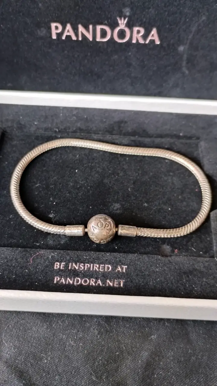 Pulsera Pandora de plata con caja original - 3