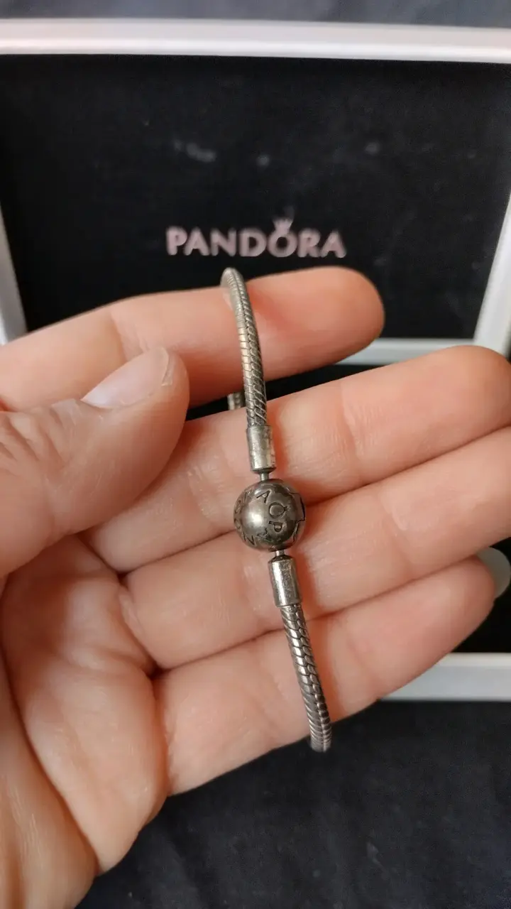 Pulsera Pandora de plata con caja original - 4