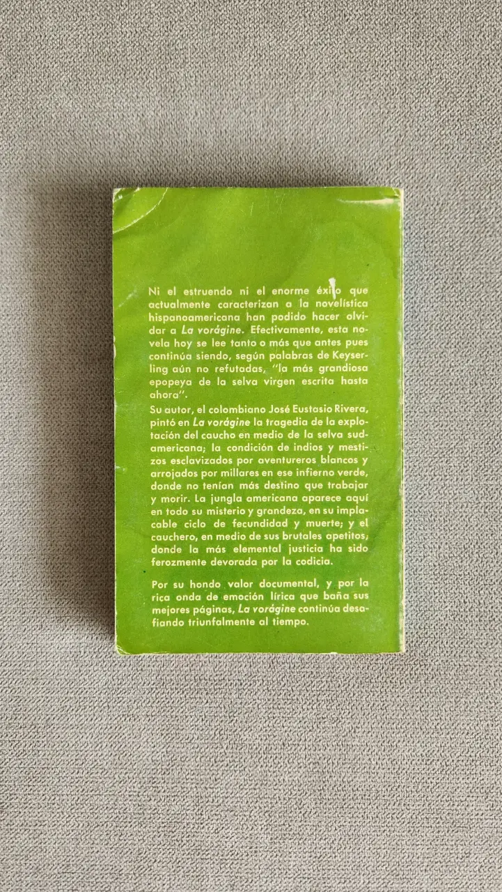 Libro La Vorágine de José Eustasio Rivera - 4