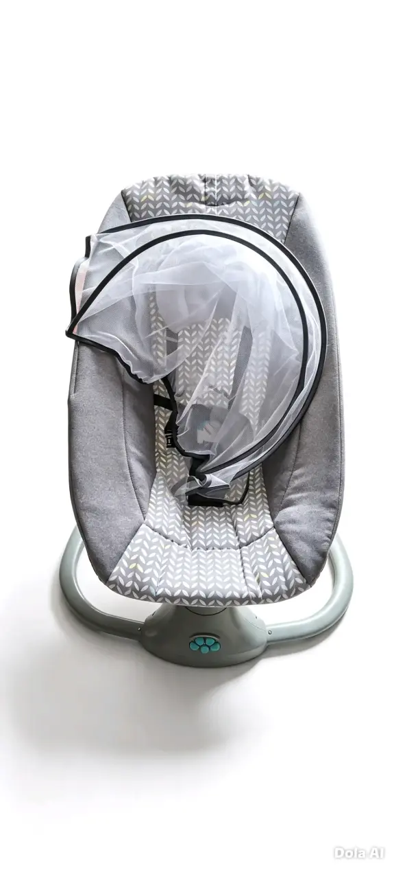Silla mecedora para bebé con malla protectora - 1