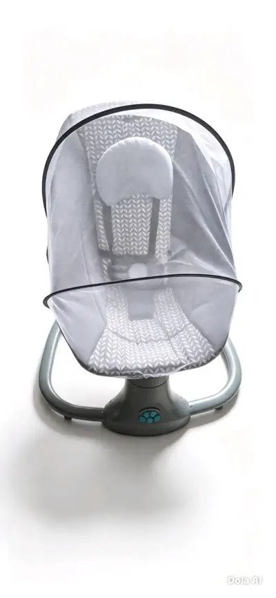 Silla mecedora para bebé con malla protectora - miniatura 2