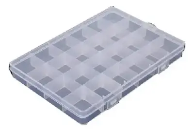 Caja organizadora de plástico con compartimentos - miniatura 1