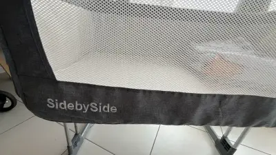Cuna colecho SidebySide gris para bebé - miniatura 1