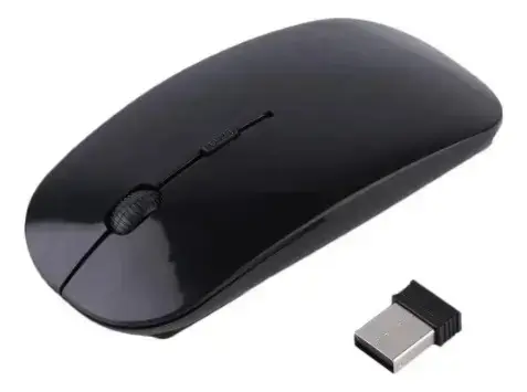 Mouse inalámbrico negro con DPI ajustable - 2