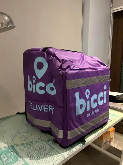 Bolso térmico de reparto Bicci morado - miniatura 1