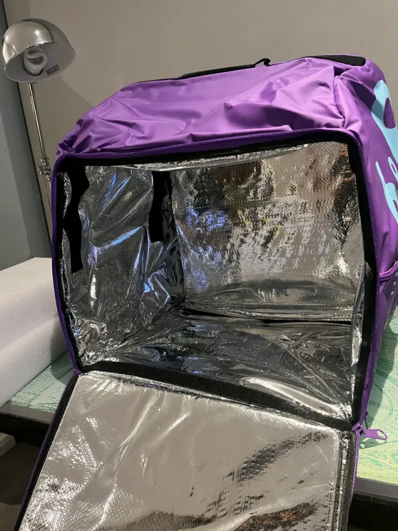 Bolso térmico de reparto Bicci morado - 2