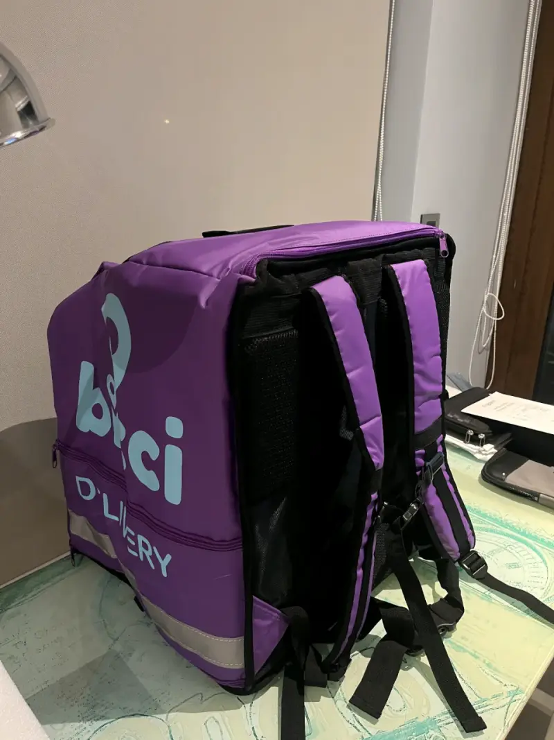 Bolso térmico de reparto Bicci morado - 3
