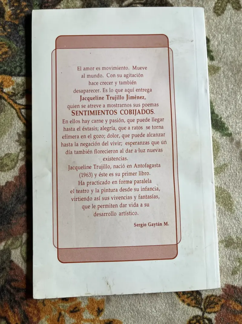 Libro Sentimientos Cobijados de Jacqueline Trujillo - 3