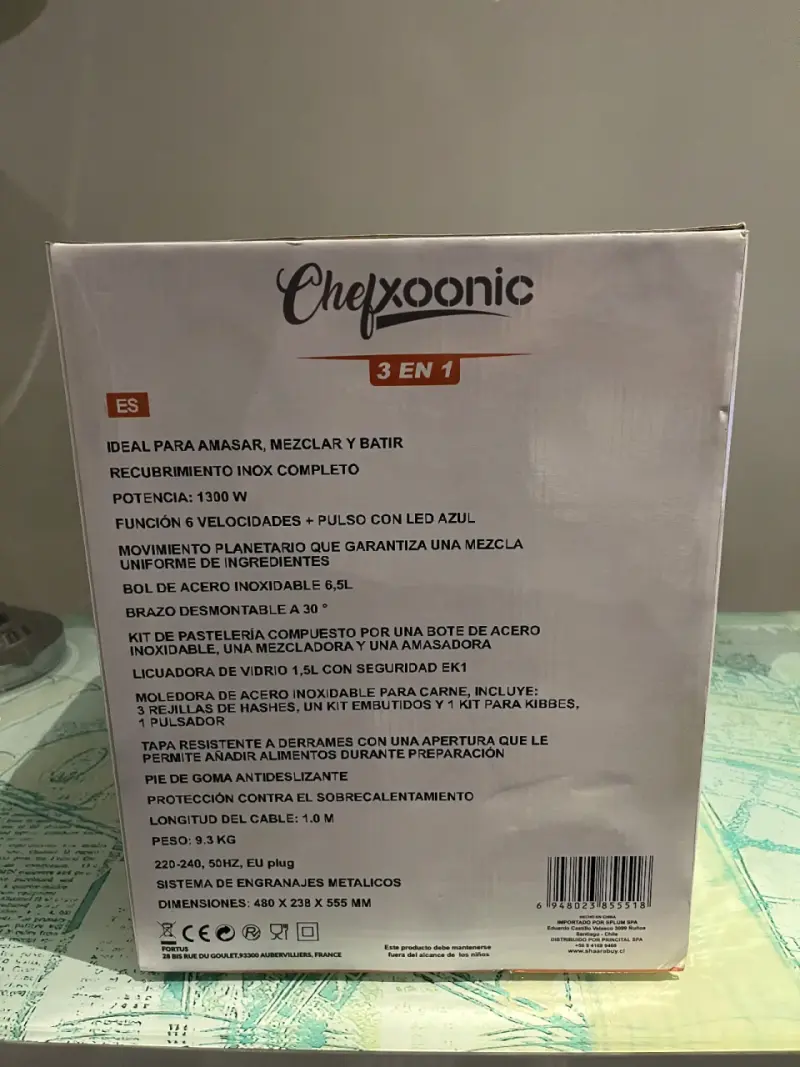 Batidora Chefxoonic 3 en 1 con Moledora de Carne - 2