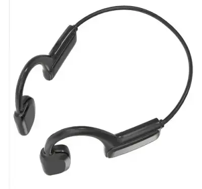 Auriculares de conducción ósea inalámbricos negros - miniatura 1
