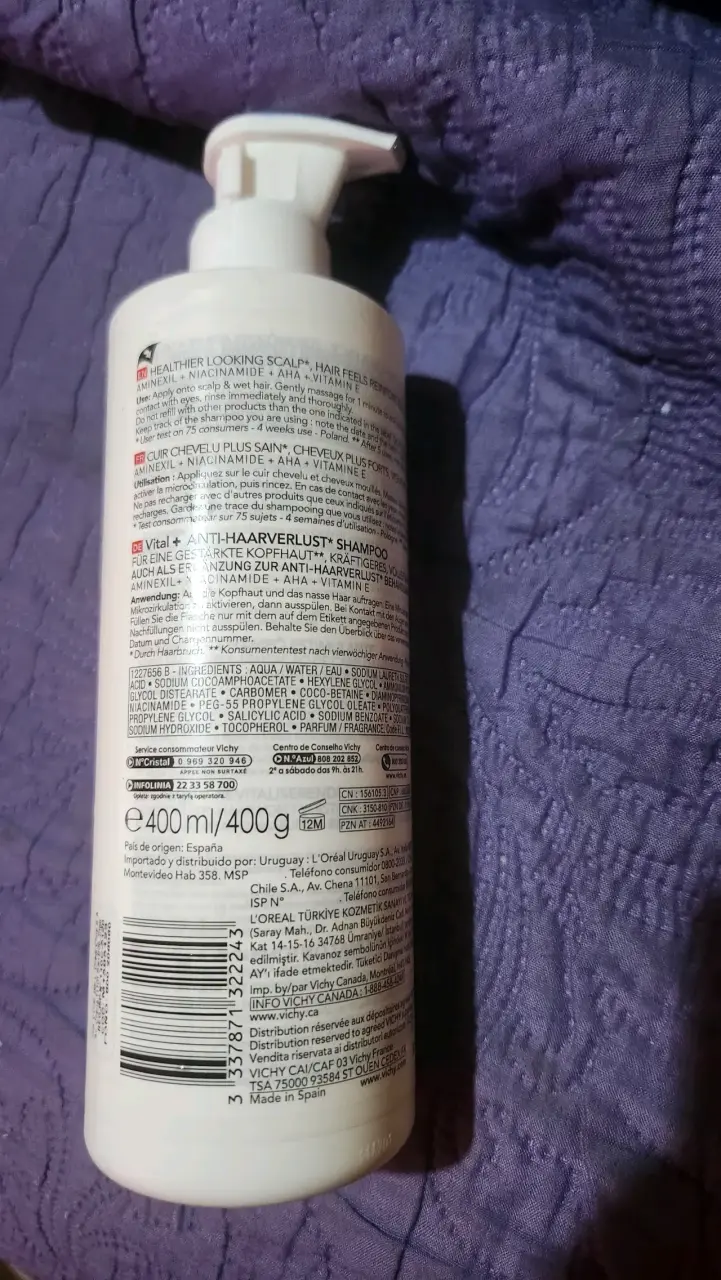 Shampoo estimulante anticaída Vichy Dercos - 3