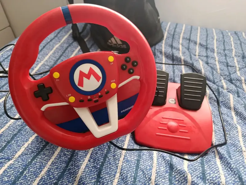 Volante de Juego Mario Kart con Pedales - 1