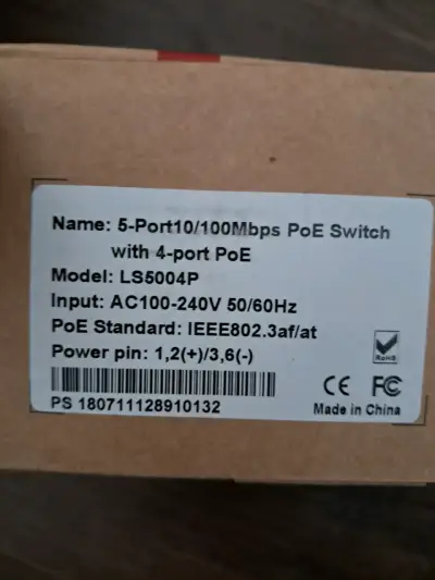 Switch PoE de 5 Puertos 10/100Mbps - miniatura 3