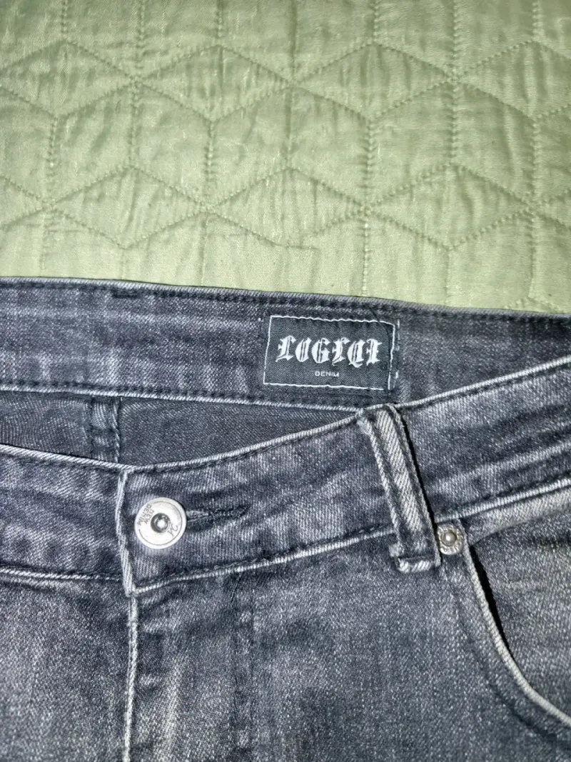 Jeans negros desgastados para hombre - 2