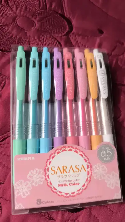 Set de lápices gel Zebra Sarasa Milk Color 8 colores - miniatura 1