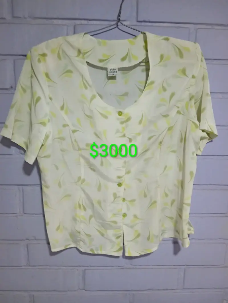 Blusa estampada verde claro Dato Diseño - 3