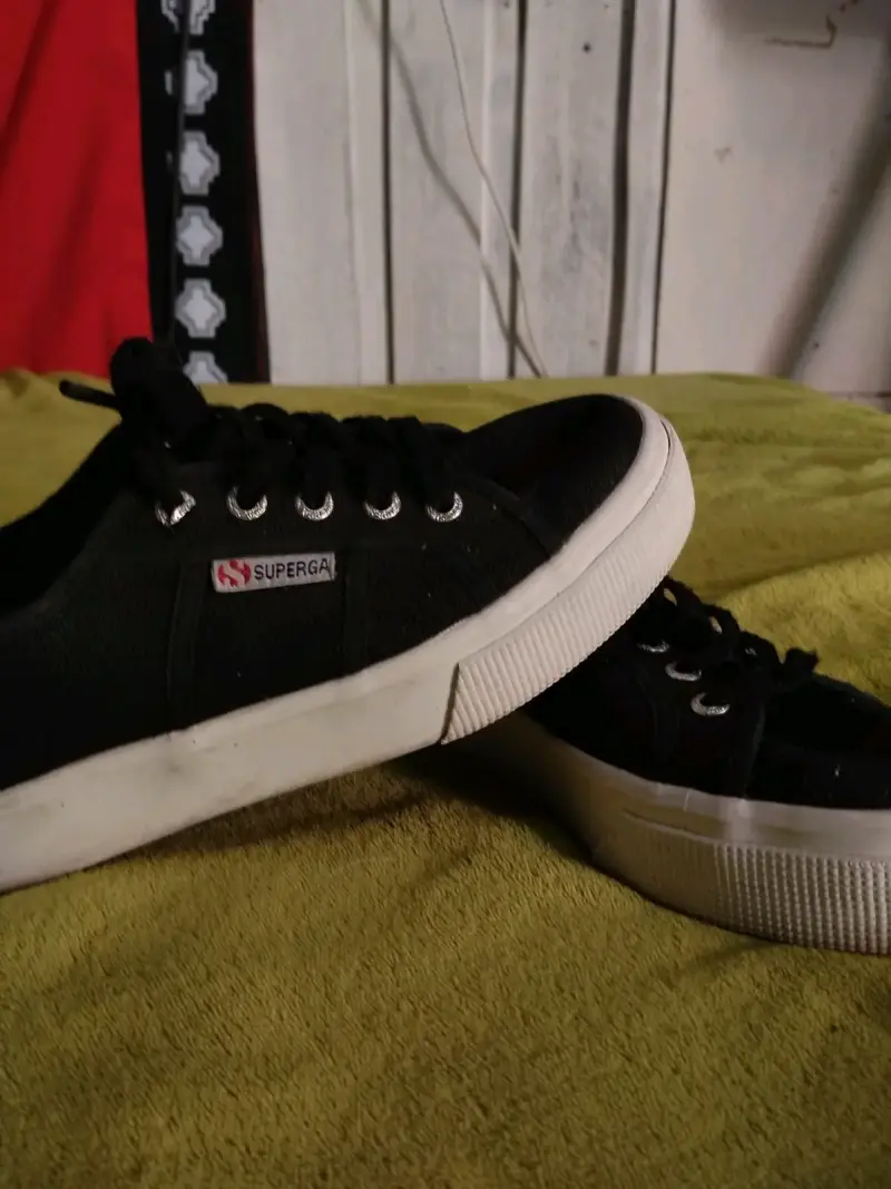 Zapatillas negras Superga casuales - 1