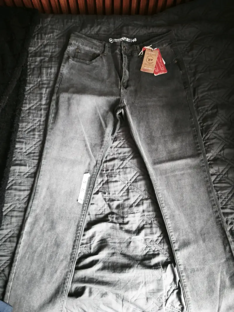 Jeans negros para hombre talla 48 - 2