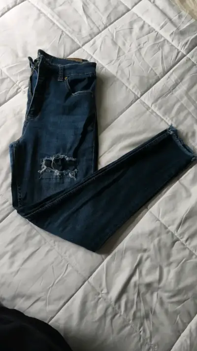 Jeans desgastados Cecilia Bolocco para mujer - miniatura 1