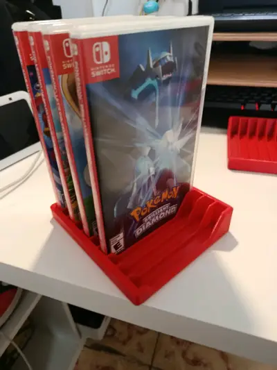 Organizador de juegos Nintendo Switch rojo - miniatura 2