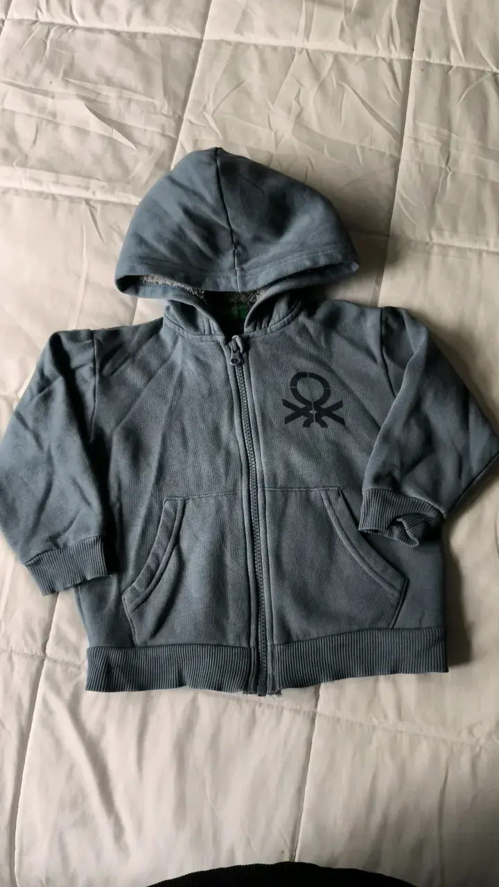 Polerón con capucha Benetton para niños - 1