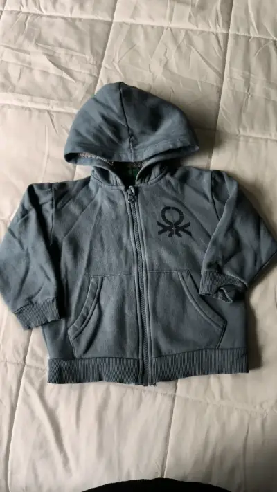 Polerón con capucha Benetton para niños - miniatura 1
