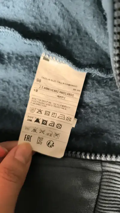 Polerón con capucha Benetton para niños - miniatura 3