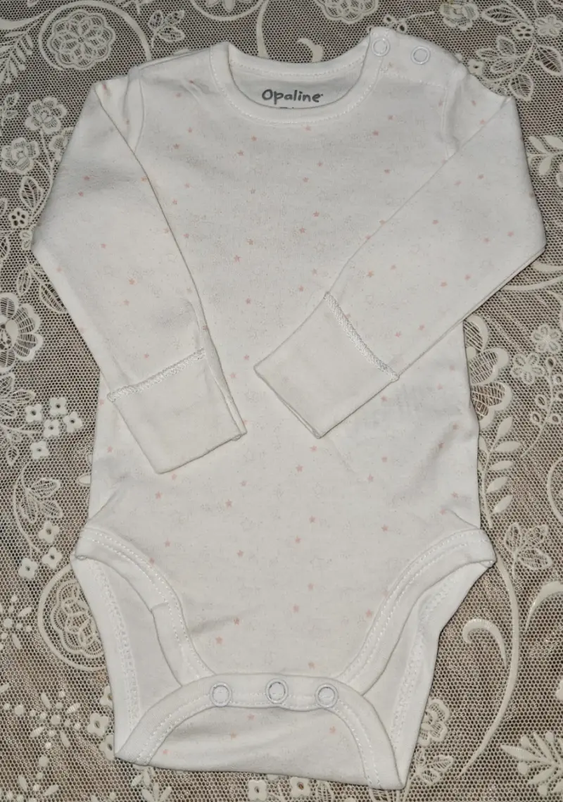Conjunto de bebé Opaline blanco con estrellas - 2