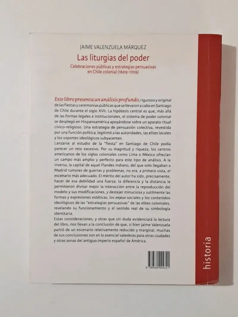 Libro 'Las liturgias del poder' de Jaime Valenzuela - 2
