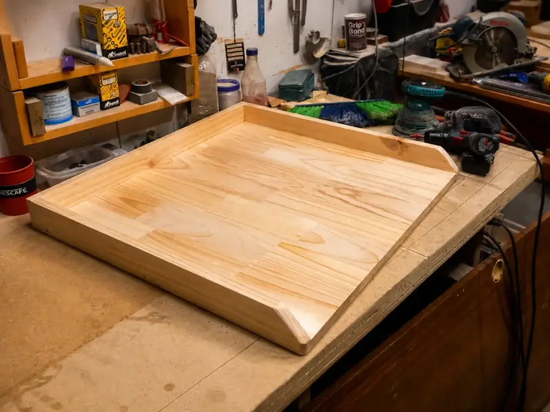 Tabla de amasar artesanal en madera natural - 2