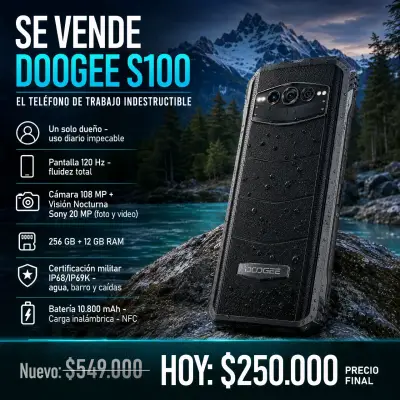 Teléfono indestructible Doogee S100 con cámara 108 MP - miniatura 1