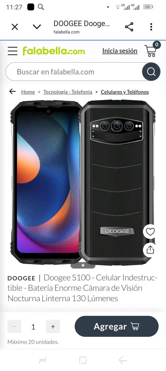 Teléfono indestructible Doogee S100 con cámara 108 MP - 6