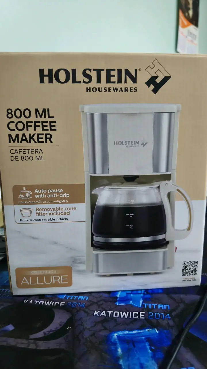 Cafetera Holstein 800 ml con filtro removible - 2