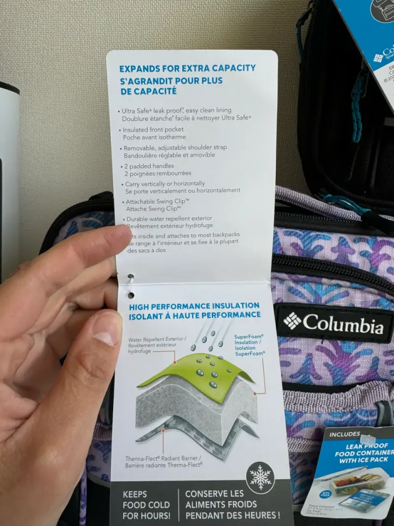 Loncheras Columbia expandibles con contenedor hermético - 5