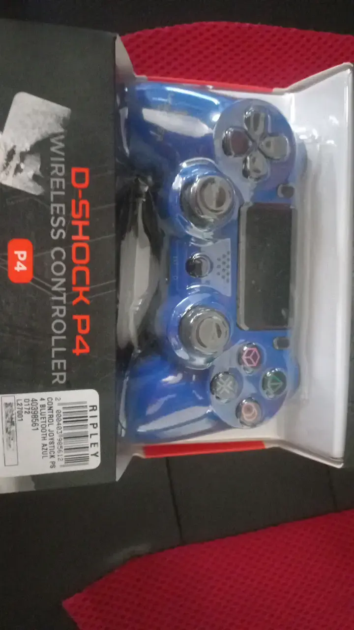 Control inalámbrico D-Shock P4 azul para PS4 - 1