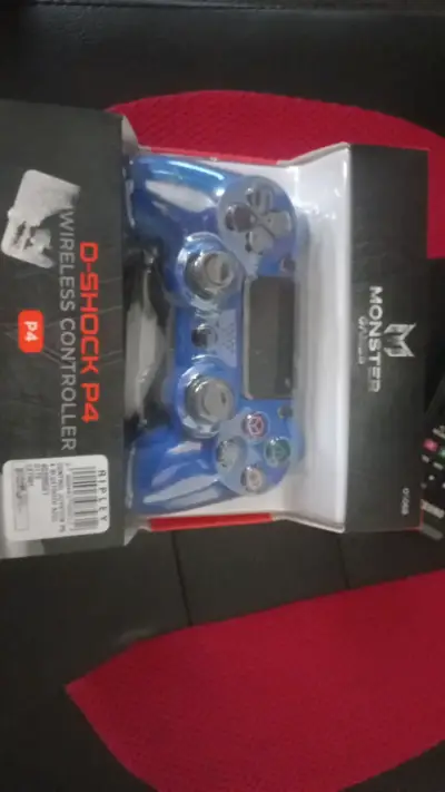 Control inalámbrico D-Shock P4 azul para PS4 - miniatura 2