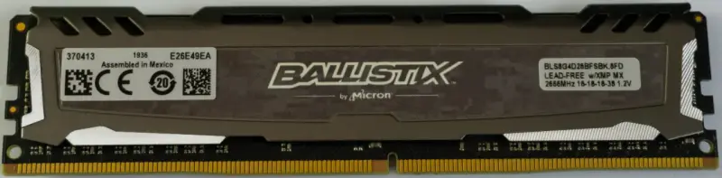 Memoria RAM Ballistix Sport 8GB DDR4 - 2