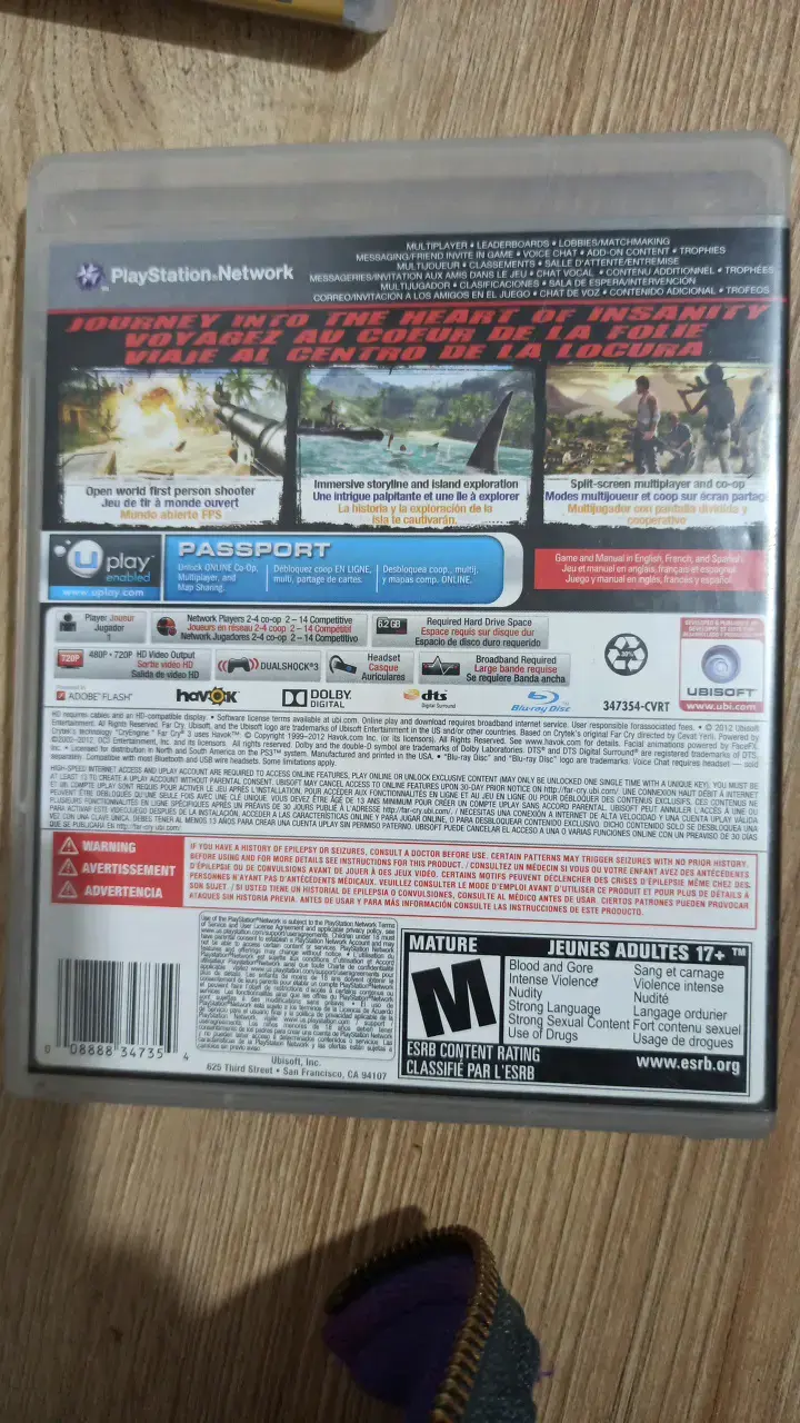 Juego PS3 Far Cry 3 en buen estado - 4