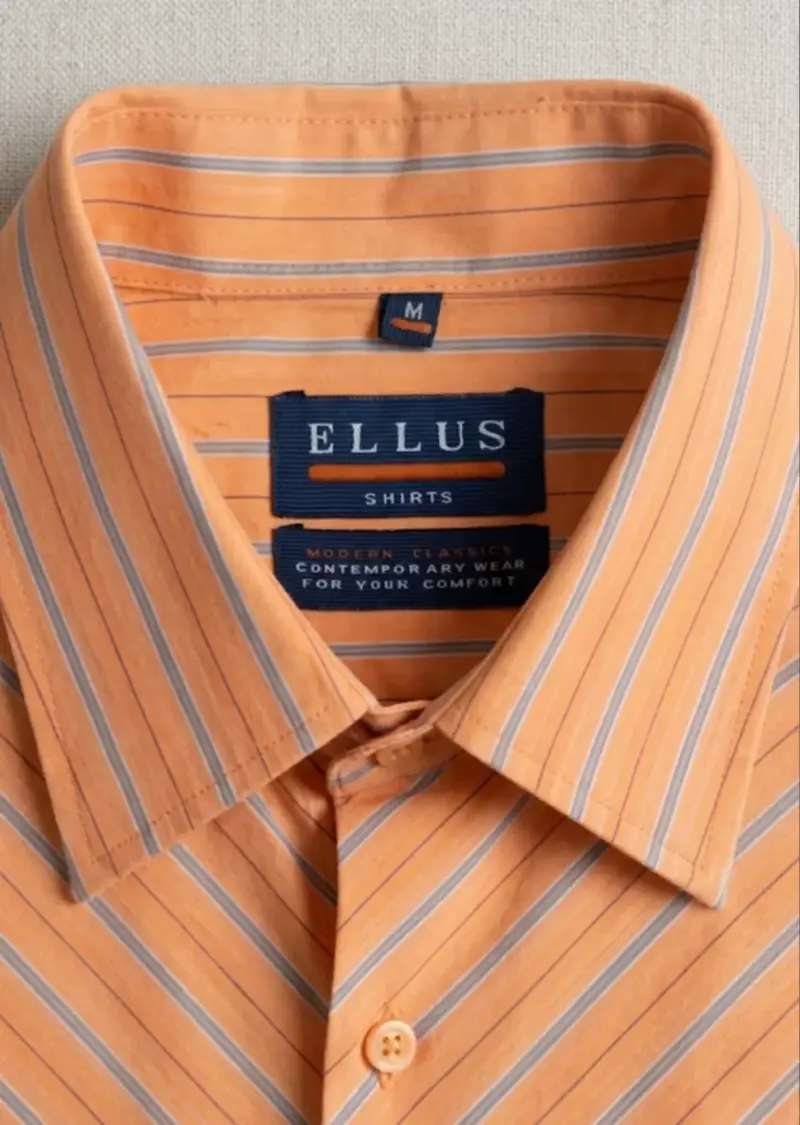 Camisa de vestir a rayas Ellus naranja - 2