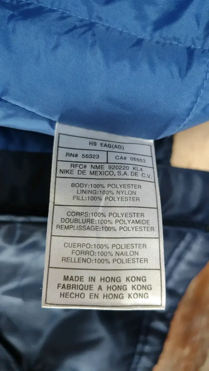 Chaqueta Nike azul con forro térmico - 4