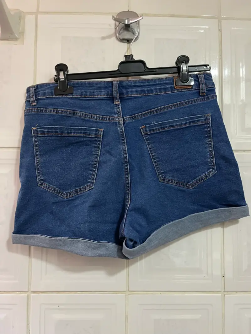 Short de mezclilla azul mujer talla 42 barbados - 2