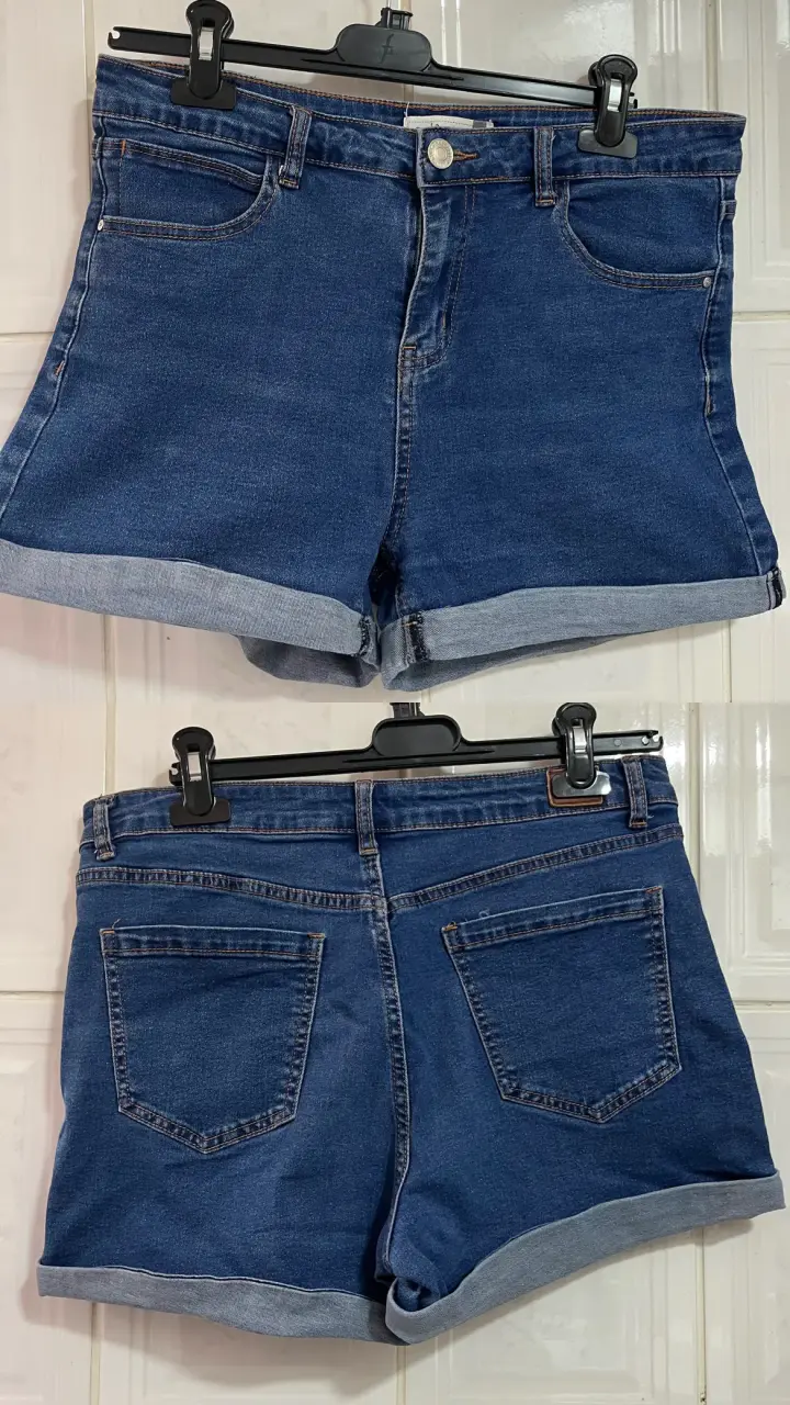 Short de mezclilla azul mujer talla 42 barbados - 3