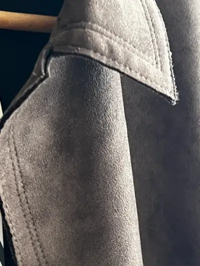 Abrigo de gamuza marrón Zara Basics - miniatura 3